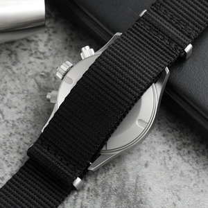 <b>Chronograph</b> Watch Stainless Steel Material Watch Quartz Movement Nylon Strap Watches for Men - Product Image 5