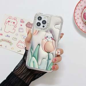 Funda transparente con estampado de dibujos animados 3D para Oppo RENO7 5G RENO7 LITE 5G Realme 9i <span class=keywords><strong>C11</strong></span> C21Y, a prueba de golpes, 3 en 1, 360 - Product Image 3