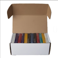 Boîte de rangement en carton ondulé blanc en vrac pour jeux de cartes TCG/Magic/Mtg, cartes de basket-ball, cartes à collectionner