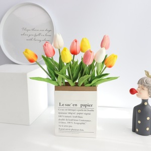 Flores de Tulipán Artificiales Qingyu Chronicle, Mini PU de Tacto Suave para Decoración del Hogar, Accesorios para Bodas - Product Image 3