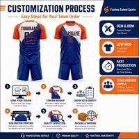 Camiseta de Fútbol Personalizada con Nombre del Club, Uniforme de Fútbol Ligero con Sublimación Completa
