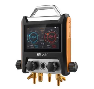 Manómetro Digital Inteligente Elitech MS-4000 de 4 Vías, Pantalla Táctil de 5 Pulgadas, Garantía OEM de 1 Año, Negro/Naranja/Plateado, China - Product Image 5