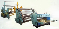 Machine automatique de fabrication de carton ondulé à simple face pour petites entreprises, à fort rendement, avec emballage et scellage en plastique