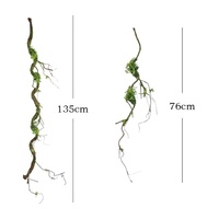 Plantes vertes artificielles en rotin plastique, branches et lianes séchées, décoratives pour mariages, aménagement paysager, arrangements floraux, ignifuges, modernes