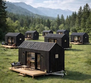 Casa Modular Prefabricada Impermeable <span class=keywords><strong>de</strong></span> Estructura <span class=keywords><strong>de</strong></span> Acero <span class=keywords><strong>de</strong></span> Bajo Costo con Dormitorio y Baño para Uso en Oficinas, Apartamentos y Talleres - Product Image 3
