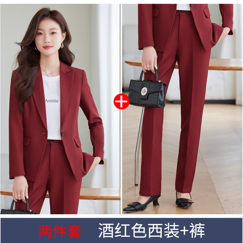 KL8631 Burgundy Suit [Suit Trousers]