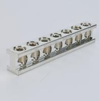 Barre de terre neutre à 7 ports homologuée UL KS KSLUG-T7-350-I AL9CU 350kcmil-6/185mm²-16mm² pour tableau de commutation