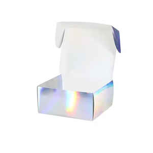 Caja de papel de holograma de embalaje de papel reciclable plegable de color brillante - Product Image 4