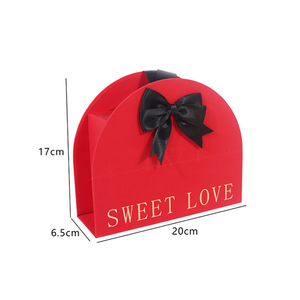 Set Regalo con 8 Rose in Scatola con <span class=keywords><strong>Orecchini</strong></span>, Design Romantico a Cuore con Fiocco, per Matrimoni e Proposte - Product Image 6