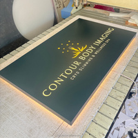 Enseigne lumineuse LED personnalisée 3D avec lettres logo pour publicité et signalisation directionnelle pour spa commercial