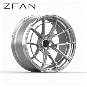 Jantes ZFAN personnalisées en aluminium forgé à cinq branches, concaves profondes, finition argentée 5x114.3 pour voitures particulières (rééquipement/amélioration) - Product Image 2