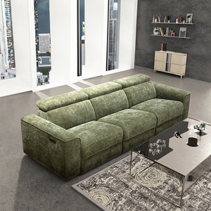 Ghế <span class=keywords><strong>sofa</strong></span> phòng khách hiện đại 3 chỗ ngồi, chất liệu vải, kiểu dáng sectional, có chức năng ngả lưng điện, tích hợp sạc USB, bán buôn OEM. - Product Image 1