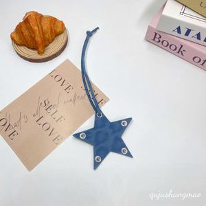 YY New Style PU Star Shaped Leather Luggage <b>Charm</b> Five-Pointed Star Keychain Fashionable <b>Bag</b> Accessory for GIfts - Product Image 2