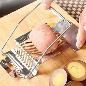 Stainless Steel Boiled Egg Slicer, Mushroom Tomato Slicer, Kitchen <b>Tool</b>, New Kitchen Accessory, Egg Slicer - Product Image 1