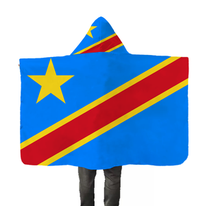 Mantello con Cappuccio Personalizzato della Repubblica Democratica del Congo con Maniche, Promozione Scontata - Product Image 1