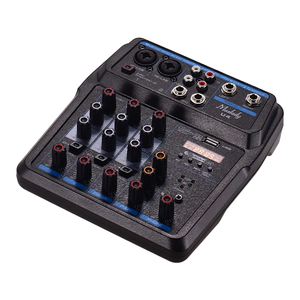 Console de mixage Audio professionnelle à 4 canaux USB, k, pour <span class=keywords><strong>DJ</strong></span>, enregistrement de Performance sur scène, karaoké en direct, Interface BT - Product Image 2