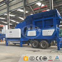 Usine mobile de broyeur de granit de gravier d'extraction d'or du Maroc