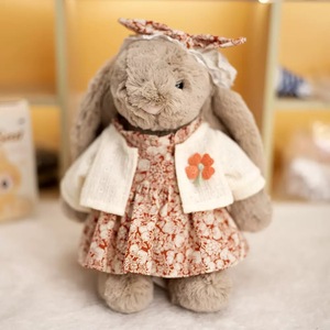 Série <span class=keywords><strong>de</strong></span> vêtements <span class=keywords><strong>pour</strong></span> poupée JC Bonny Rabbit, jupe bleue et blanche avec boutons en bois, tissu <span class=keywords><strong>de</strong></span> remplacement <span class=keywords><strong>pour</strong></span> poupée <span class=keywords><strong>de</strong></span> 30 cm, <span class=keywords><strong>pour</strong></span> les 14 ans et plus - Product Image 3