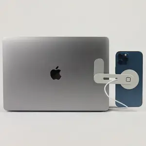 Yeni tasarlanmış çok fonksiyonlu mini bilgisayar standı metal alüminyum alaşım katlanabilir kablosuz şarj standı iPhone için uygun