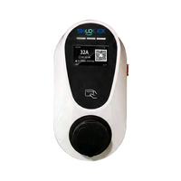 IP55 EV-Ladegerät-Gehäuse Wasserdicht 32A Wallbox AC-Ladestation Energiesparendes EV-Ladegerät 7KW 21KW Typ 2 Steckdose für den Außenbereich