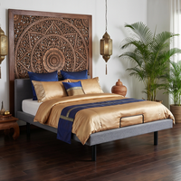 Sommier de lit réglable avec pieds ajustables sur 3 niveaux (5/8,5/12 pouces), installation sans outil, base de lit intelligente, moderne, pour salon et hôtel
