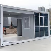 Maison conteneur modulaire préfabriquée isolée moderne, poste de garde de sécurité, poste de gardien, bureau d'usine