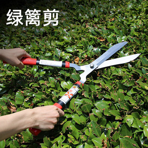 Green Smooth Hedge Shears 45-60 Cm Stainless Steel Manual Garden Trim For Shrubs And Trees - Product Image 2