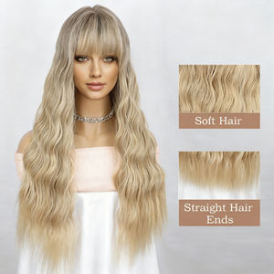 Parrucca di Lusso Europea in Capelli Umani Full Lace Personalizzata Liscia Ondulata Lunga con Meches - Product Image 3