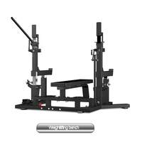 Banc d'haltérophilie à direction à squat multifonction pour salle de sport à domicile