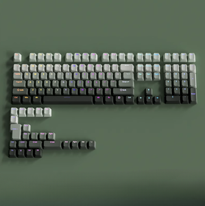 Bàn phím văn phòng PBT 130 phím cơ học chơi game có dây bàn phím máy tính để bàn thể thao điện tử nhiều màu gradient phía trước in keycaps - Product Image 1