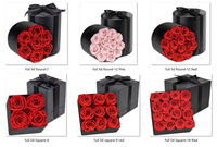 Kotak Bunga Bentuk Infinity Seri Mawar Asli Awet Elegan untuk Hadiah Hari Valentine Grosir