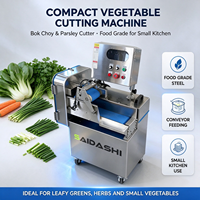 Bok Choy Peterselie Groentesnijmachine, voedselveilige groentesnijmachine, transportband groentesnijder voor kleine keukens