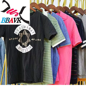 เสื้อยืดแขนสั้นผู้ชายคุณภาพสูงสำหรับฤดูร้อนจากจีน ผลิตจากผ้าฝ้าย 100% สะอาด ราคาถูก นำเข้าเสื้อผ้ามือสอง - Product Image 1
