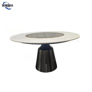 Mesa de Comedor Redonda Inteligente JINRUISHENGDA con Placa de Inducción Integrada, Superficie de Piedra Sinterizada, para Hotel y Restaurante, JRSD-GNCZ Multifuncional - Product Image 6