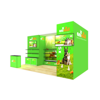Stand d'exposition modulaire en aluminium 10x20 pieds avec tissu tendu SEG, installation rapide pour événements et expositions