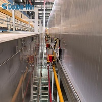 Ligne de production intégrée de fours de cuisson et de séchage entièrement automatiques à pulvérisation cyclique pour le revêtement des aciers et des profilés extrudés