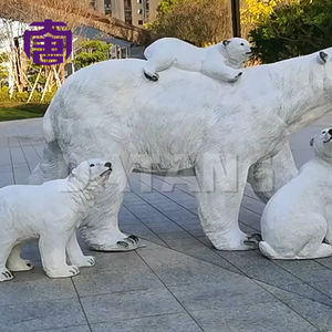 Figurine d'ours polaire lumineuse 3D pour extérieur, décoration de Noël et d'Halloween, paysage, festival et centre commercial, étanche IP65, lumière chaude - Product Image 5