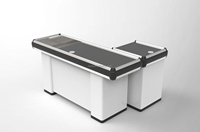 Vente Chaude Comptoir de Caisse pour Supermarchés et Magasins de Détail Table de Caisse au Design en Pierre en Bois MDF Durable