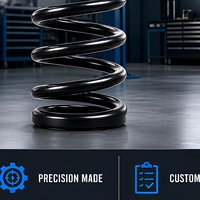Ressort de suspension automobile noir anti-fatigue, de précision, de qualité véhicule