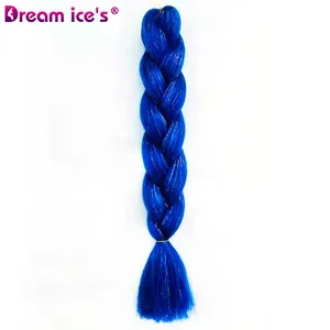 CABELO DREAM.ICE'S Mais cores Atacado Tinsel Sintético Brilhante Tranças Jumbo Extensões De Cabelo Trançado Sintético