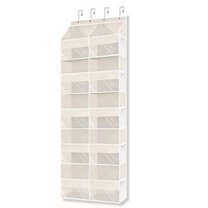 Organizador de Ropa Colgante de Pared de Acero Inoxidable Multicapa con PVC, Gran Capacidad de Almacenamiento, Tela No Tejida para la Parte Posterior de la Puerta - Product Image 5