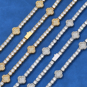 Bespoke GRA Certified Moissanite Tennis <b>Chain</b> 925 Sterling Silver Hip Hop <b>Iced</b> <b>Out</b> Bling Necklace Pass Tester - Product Image 3