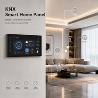 Interrupteur intelligent WiFi mural en verre avec écran tactile IA pour contrôle de scène et automatisation à distance, idéal pour appartements et hôtels