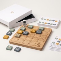 Jeu de Logique Montessori Personnalisé OEM Astronaute : Bloc de Rotation des Flèches, Jeu de Codage, Jouet d'Entraînement au Raisonnement Spatial avec Cartes