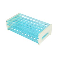 Chine Bon prix 50 puits 16mm Tubes à essai jetables en verre pp en plastique Supports de support d'affichage de bouteille pour des utilisations en laboratoire