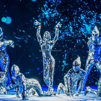 Costume de spectacle commercial conceptuel Alien Tech-Futuriste Guerrier Laser Dance Lens Performance Attire