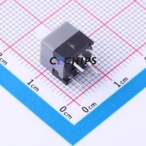 XKB8585-Z-140 Push Button Switch Through hole Component (THT) Switch Self-Locking Square Button Through Hole 100mA - Product Image 2