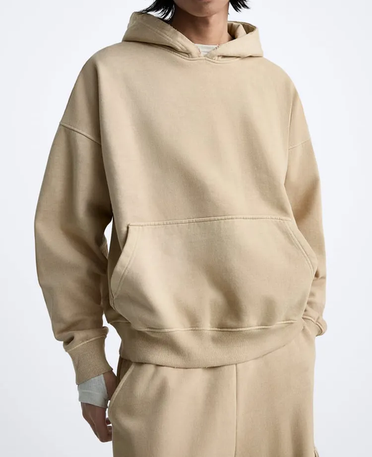 Wholesale Oversized Vintage Blank Pullover Y2k Boxy Hoodies Men Custom Heavyweight Cotton 400gsm Fleece Hoodi for Man Streetwear