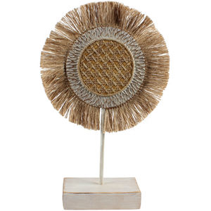 Résine imitation rotin tissé feuilles boîte de rangement plateau à café tasse de thé <span class=keywords><strong>tapis</strong></span> décoration - Product Image 4