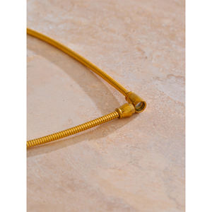 قلادة من jinyouk وصلت حديثًا قلادة خفيفة من الفولاذ المقاوم للصدأ مقاومة للماء قلادة معدنية شخصية مطلية بمادة PVD عيار 18 - Product Image 4